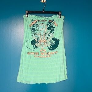 Rare Vintage Crash & Burn Tube Top